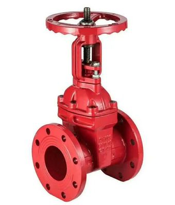 DN150 Manuelles Baumwinkel-Eisen-Flangen-Feuerlöschklappe zur Wasserflussregelung