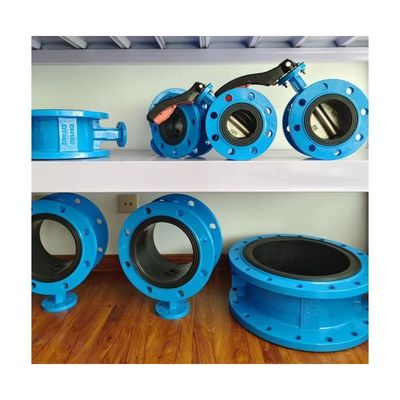 Diaphragma-Struktur Gusseisen Stahl Triple Offset Manuelle Wafer Flansche Schmetterlingsventil