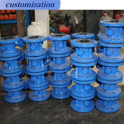 Diaphragma-Struktur Gusseisen Stahl Triple Offset Manuelle Wafer Flansche Schmetterlingsventil