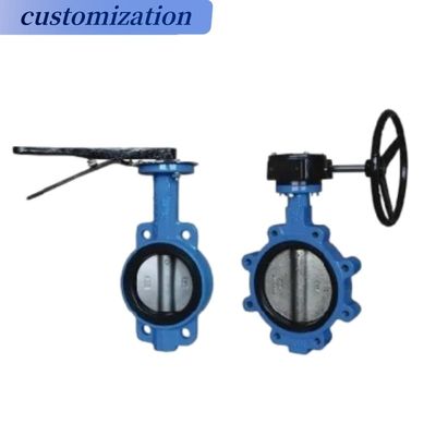 Diaphragmenstruktur Hydraulische CF8 Di Ci EPDM PTFE starke Säure Hebel Lug Schmetterlingsventil