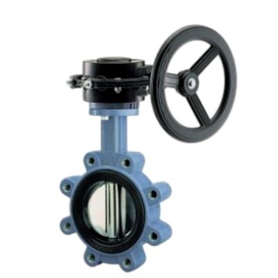 Hochtemperatur-Gasmedien DN200 Weichsitz Carbonstahl Lug Schmetterlingsventil mit Getriebe