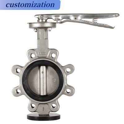 Gasmediengasbetriebene Soft Seat Lug Butterfly Valve für hohe Temperaturleistung