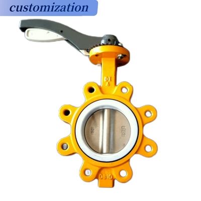 Mitteltemperatur-Lug-Typ Metall-Hard Seal-Schmetterlingsventil mit Hebel-Typ-Griff