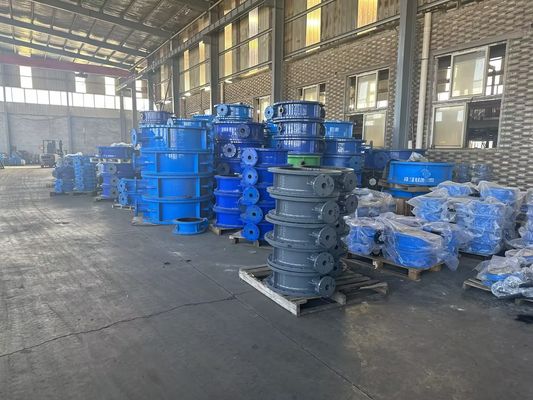 8 Zoll Gusseisen-Schmetterlingsventil für die manuelle Strömungssteuerung in Industrieanlagen