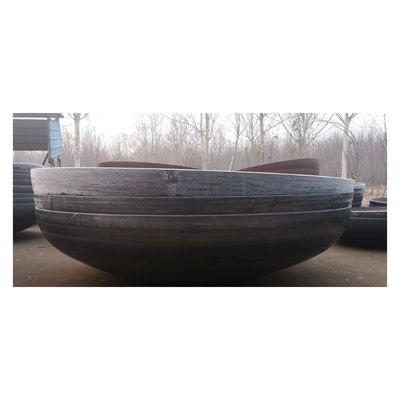 Maßgeschneiderter Druckbehälter Tank Kessel Teil geschmiedetes Geschirrkopf mit Kanal und Design