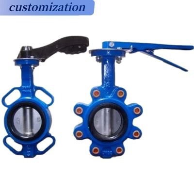 Hydraulische Schmetterlingsventile aus Gusseisen Stammflansche PVC Pneumatik 1 Zoll Sanitär