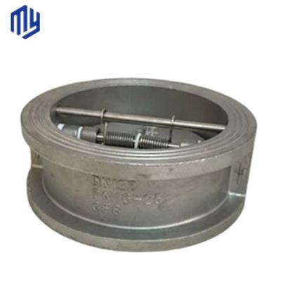 Manuelle Edelstahlflansche Pn25 DN 50 Waferlift Einplatten-Swing-Scheckventil für Abflussventil