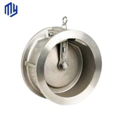 Manuelle Edelstahlflansche Pn25 DN 50 Waferlift Einplatten-Swing-Scheckventil für Abflussventil