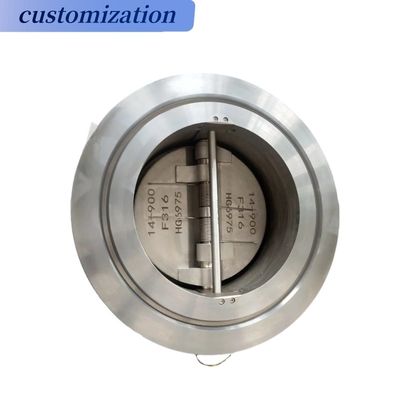 Hydraulisches Gusseisen Wafer-Scheckventil Edelstahl 304 316 Doppelplatten-Scheckventil