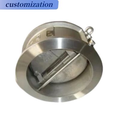Hydraulisches Gusseisen Wafer-Scheckventil Edelstahl 304 316 Doppelplatten-Scheckventil