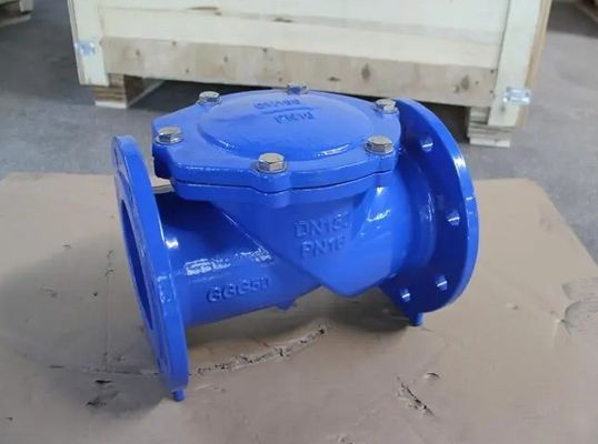Unterstützung DN200 BS AWWA Zugfähiges Gusseisen Stahl-Stille Gummiplatte Schwingungscheckventil