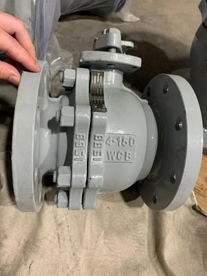2205 Edelstahl-Full-Port-Floating 2PC Flange Kugelventil Gas und Hydraulik bereit