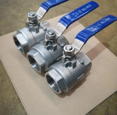 Stahl-Industrial-/Sanitär-Kugelventil mit Vollbohrschilf für NPT/BSP-Anwendungen