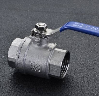 Stahl-Industrial-/Sanitär-Kugelventil mit Vollbohrschilf für NPT/BSP-Anwendungen