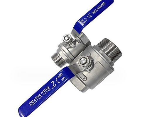 Hydraulisches Kugelventil aus Edelstahl 1pc 2pc 3pc mit BSP-Dreh und ISO-Sperrvorrichtung