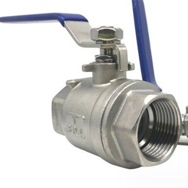 Allgemeine Stahlgriffe mit Verriegelung des inneren Gewinns BSP NPT 2PC Kugelventil SS304 316