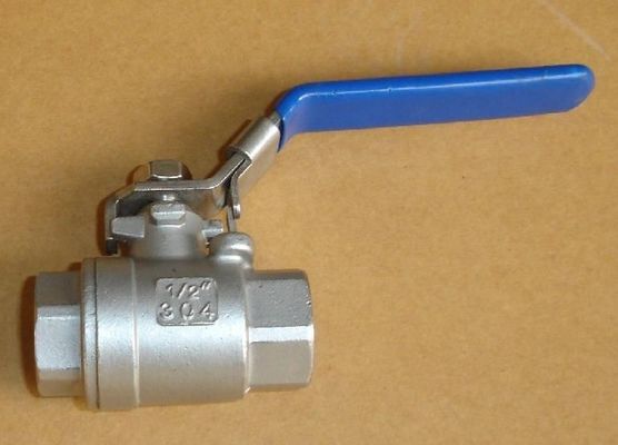 Allgemeine Stahlgriffe mit Verriegelung des inneren Gewinns BSP NPT 2PC Kugelventil SS304 316