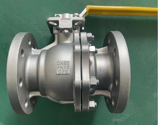 Wassermedien 2PC Flanschkugelventil mit pneumatischen/elektrischen Aktoren