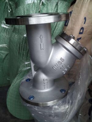 Zusammengestellte SS-Karosserie DIN AWWA Gusseisen-Flangen Y-Strainer Y-Typ Korbstrainer Filter-Wasserstrainer