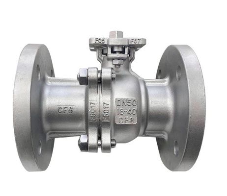 CF8/CF8m/Floating Type 2PC Flange Ballventil aus Kohlenstoffstahl für Wassermedien und Brandschutz
