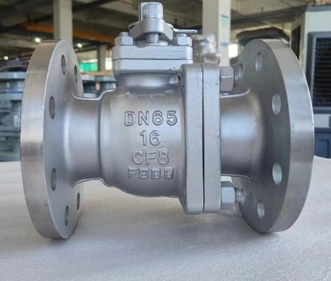 OEM-Schaltfläche Edelstahlflansch-Kugelventil mit ISO5211 High Pad CF8 CF8m F304/F316