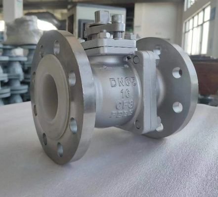 OEM-Schaltfläche Edelstahlflansch-Kugelventil mit ISO5211 High Pad CF8 CF8m F304/F316