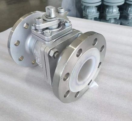 OEM-Schaltfläche Edelstahlflansch-Kugelventil mit ISO5211 High Pad CF8 CF8m F304/F316