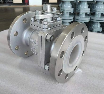 OEM-Schaltfläche Edelstahlflansch-Kugelventil mit ISO5211 High Pad CF8 CF8m F304/F316