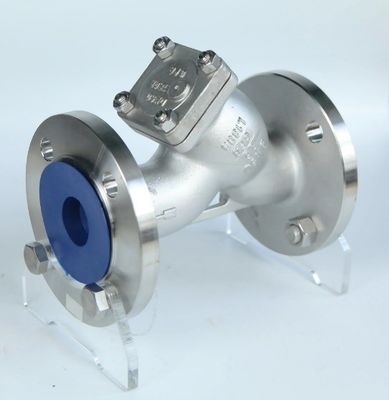 DI Karosseriematerial Edelstahl CF8/CF8M PN16 Flansche Y-Strainer mit Stütze