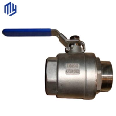 1000psi Bsp Thread 1/2" SS304/316L 2PCS Edelstahlkugelventil für die Wasseraufbereitung