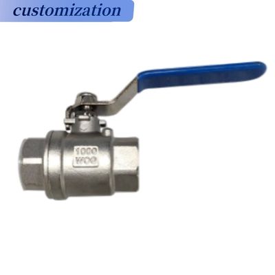 2PCS-Gewinde-Industrialventile für Gasölwasser