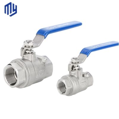2 PCS aus Edelstahl mit Gewindeballventil Q41F für normale Temperaturmedien
