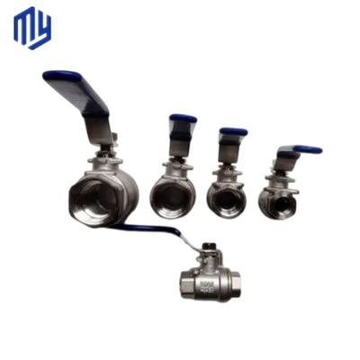 2 PCS aus Edelstahl mit Gewindeballventil Q41F für normale Temperaturmedien