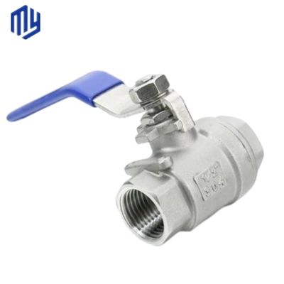 Stahlgriffe PVC 2-teiliges Kugelventil für Gasöl, Wasser und Normaltemperaturmedien
