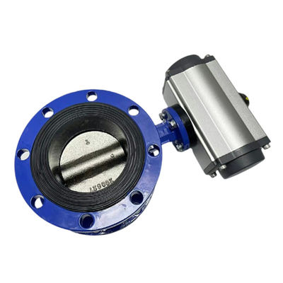 Gasmedien-Schmetterlingsventile D641X-16Q mit pneumatischem Aktor und Mittellinie-Design