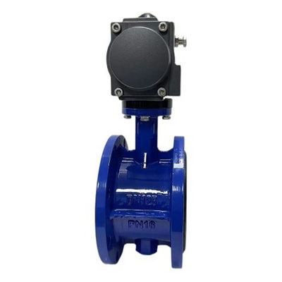 Gasmedien-Schmetterlingsventile D641X-16Q mit pneumatischem Aktor und Mittellinie-Design