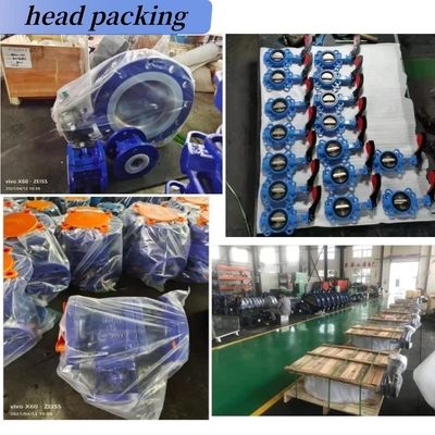 EPDM-PTFE-Dichtungsmaterial 2 Zoll Tri-Clamp Sanitär-Schmetterlingsventil mit pneumatischem Aktoren