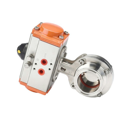 Niedertemperatur DN25 1 Zoll Tri-Clamp Pneumatische Aktivierung Sanitäre Schmetterlingsventil